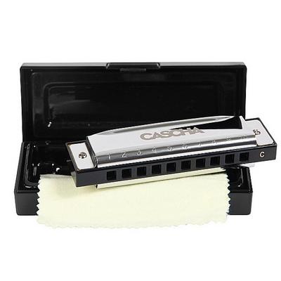 Blues Harmonica in C (incl. case and cleaning cloth)