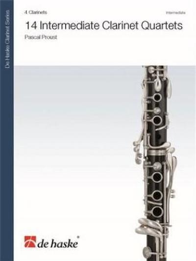 14 Intermediate Clarinet Quartets