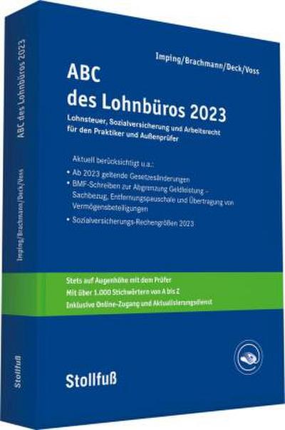 ABC des Lohnbüros 2023, m.  Buch, m.  Online-Zugang