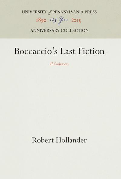 Boccaccio’s Last Fiction