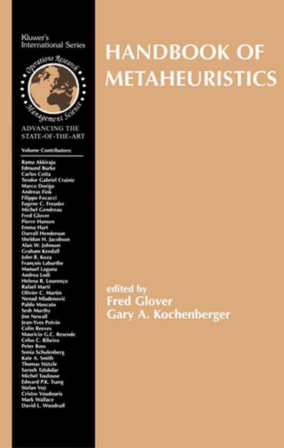 Handbook of Metaheuristics