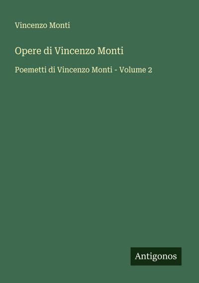 Opere di Vincenzo Monti