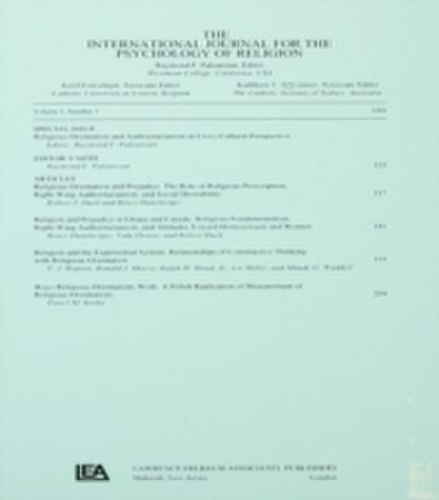 Religious Orientation and Authoritarianism in Cross-cultural Perspective