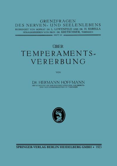 Über Temperamentsvererbung