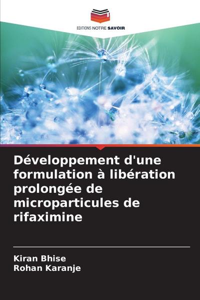 Développement d’une formulation à libération prolongée de microparticules de rifaximine