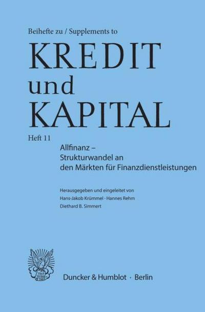 Allfinanz - Strukturwandel an den Märkten für Finanzdienstleistungen.