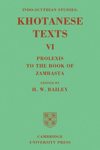 Indo-Scythian Studies, Volume VI