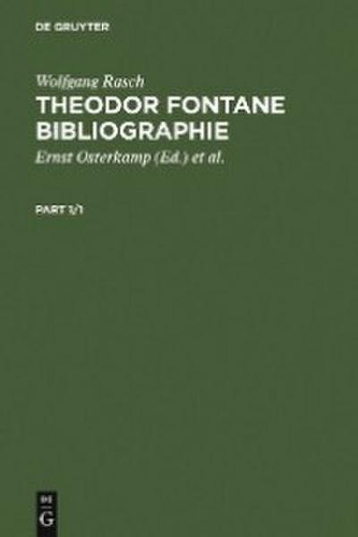 Theodor Fontane Bibliographie