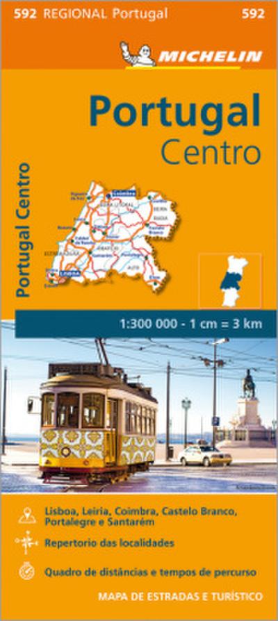 Portugal Centro - Michelin Regional Map 592