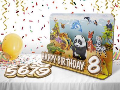 familiacard Geburtstagsdekoration "Tiere"