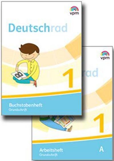Deutschrad 1. Arbeitsheft und Buchstabenheft Grundschrift (Paket). Klasse 1