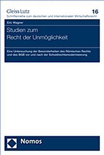 Studien zum Recht der Unmöglichkeit