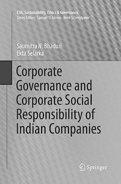 Corporate Governance and Corporate Social Responsibility of Indian Companies