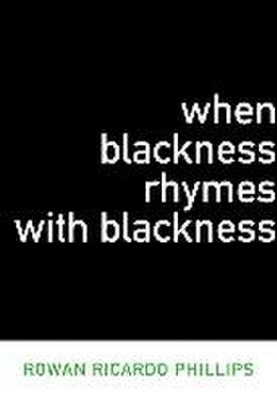 When Blackness Rhymes with Blackness