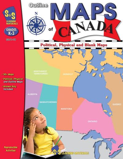 Outline Maps of Canada Grades K-3