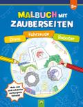 Malbuch mit Zauberseiten Dinos, Fahrzeuge, Roboter