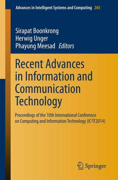 Recent Advances in Information and Communication Technology