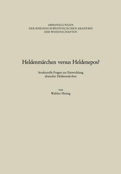 Heldenmärchen versus Heldenepos?