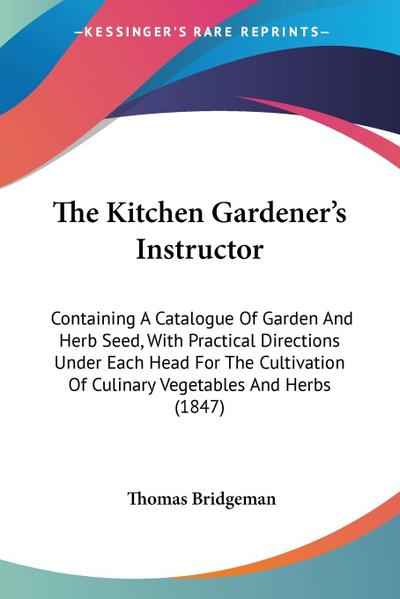 The Kitchen Gardener’s Instructor