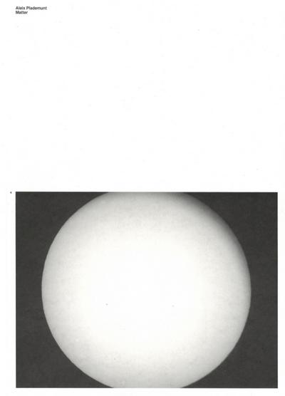 Aleix Plademunt. Matter