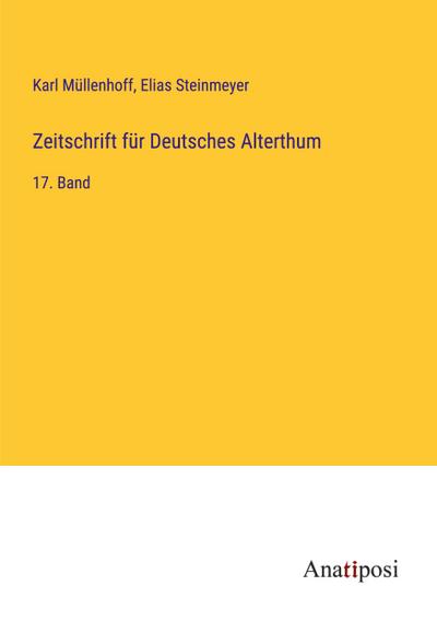 Zeitschrift für Deutsches Alterthum