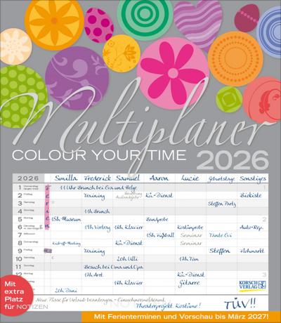 Multiplaner - Colour your time 2026