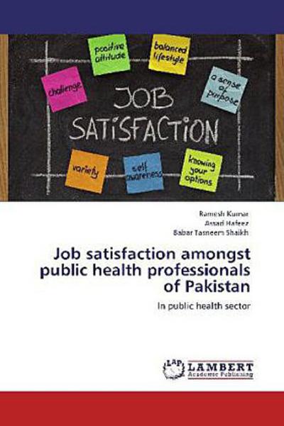 Job satisfaction amongst public health professionals of Pakistan