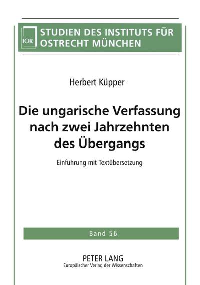 Die ungarische Verfassung nach zwei Jahrzehnten des Übergangs