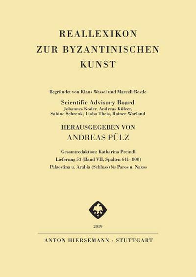 Reallexikon zur byzantinischen Kunst