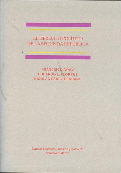 El derecho político de la Segunda República