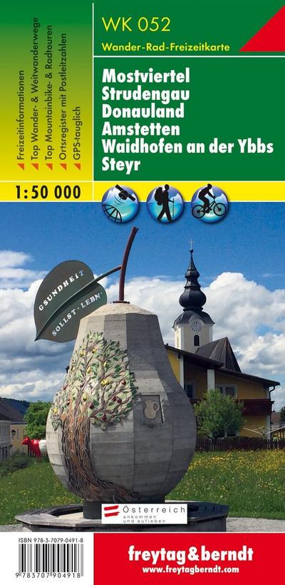 Mostviertel, Wander-, Rad- und Freizeitkarte 1:50.000, freytag & berndt, WK 052
