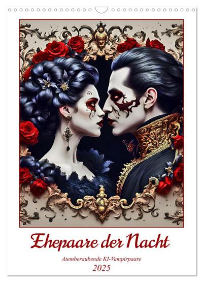 Ehepaare der Nacht (Wandkalender 2025 DIN A3 hoch), CALVENDO Monatskalender