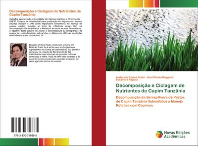 Decomposição e Ciclagem de Nutrientes de Capim Tanzânia