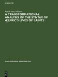 A transformational analysis of the syntax of AElfr