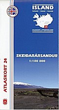Island Atlaskort 24 Skeidararsandur 1:100.000