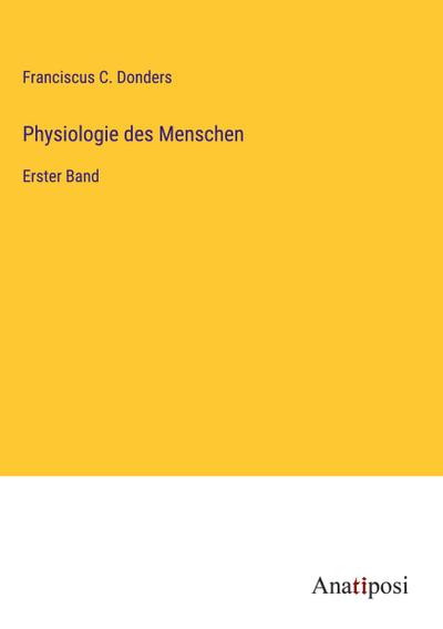 Physiologie des Menschen