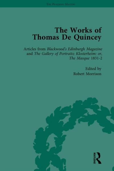 Works of Thomas De Quincey, Part II vol 8