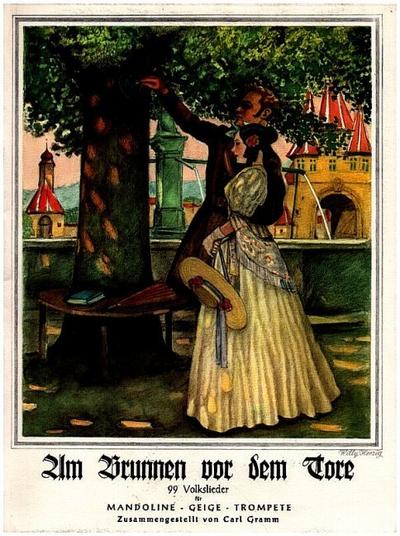 Am Brunnen vor dem Torefür Mandoline - Geige - Trompete