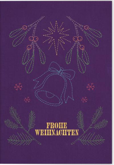 VE Weihnachten Klappkarte Motiv Frohe Weihnachten 5 Ex.