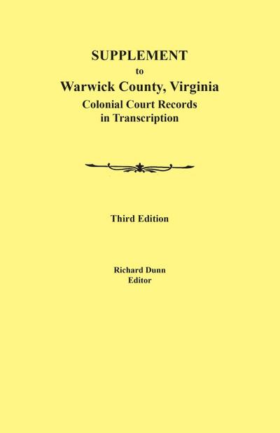 Supplement to Warwick County, Virginia