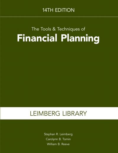 Tools & Techniques of Financial Planning, 14th Edition
