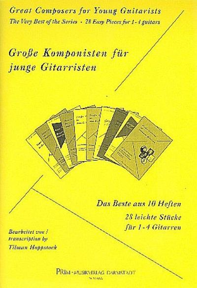 Große Komponisten für junge Gitarristenfür 1-4 Gitarren