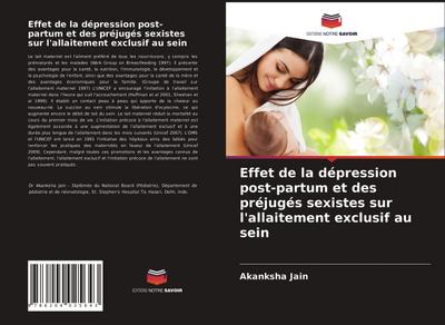 Effet de la dépression post-partum et des préjugés sexistes sur l’allaitement exclusif au sein