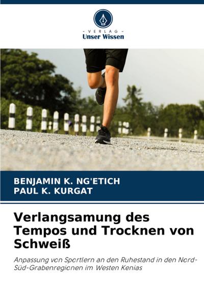 Verlangsamung des Tempos und Trocknen von Schweiß