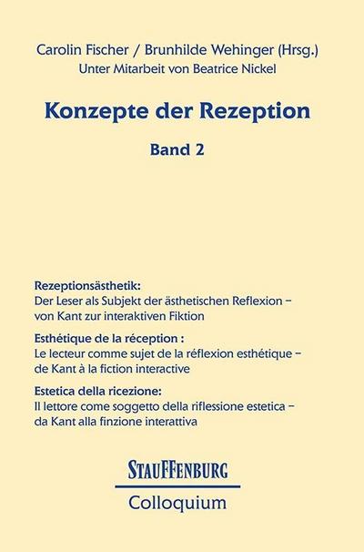 Konzepte der Rezeption. Bd.2