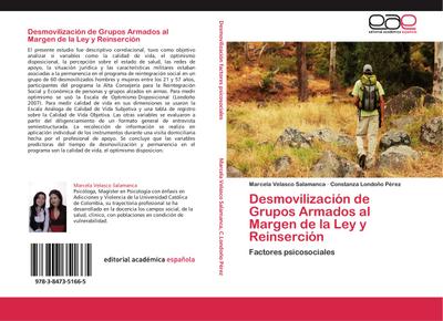 Desmovilización de Grupos Armados al Margen de la Ley y Reinserción - Marcela Velasco Salamanca