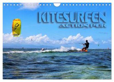 Kitesurfen - Action pur (Wandkalender 2026 DIN A4 quer), CALVENDO Monatskalender