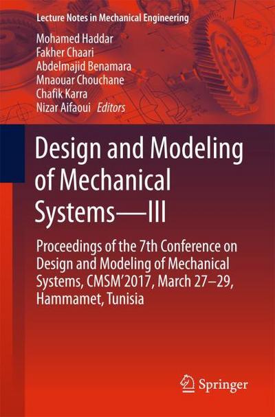 Design and Modeling of Mechanical SystemsIII