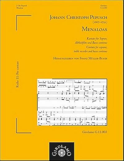 Menaloasfür Sopran, Altblockflöte und Basso continuo