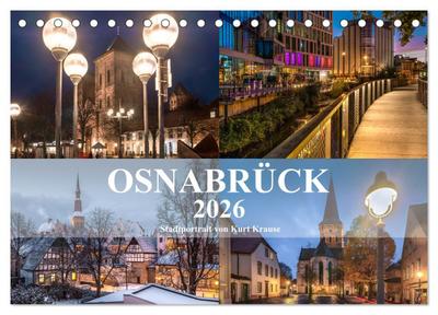 Stadtportrait Osnabrück (Tischkalender 2026 DIN A5 quer), CALVENDO Monatskalender